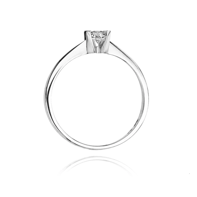 Gold Diamant Ring WeißGold EW-58 0.12ct