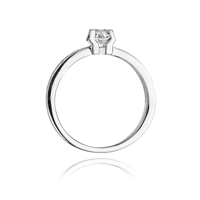 Gold Diamant Ring WeißGold EW-59 0.48ct