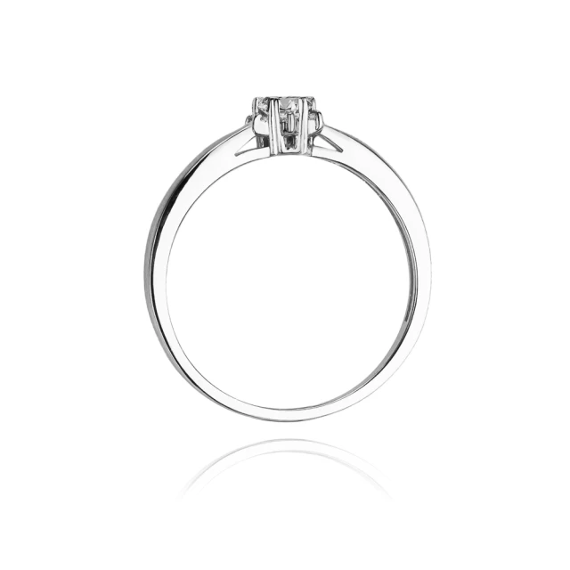 Gold Diamant Ring WeißGold EW-61 0.15ct