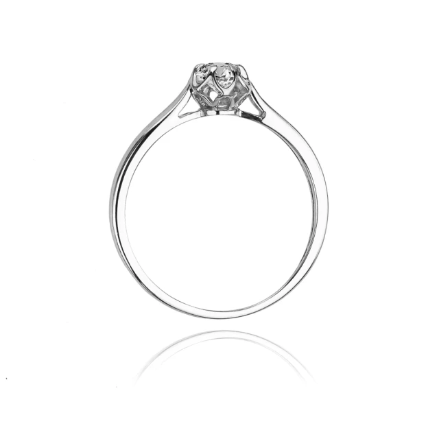 Gold Diamant Ring WeißGold EW-62 0.15ct