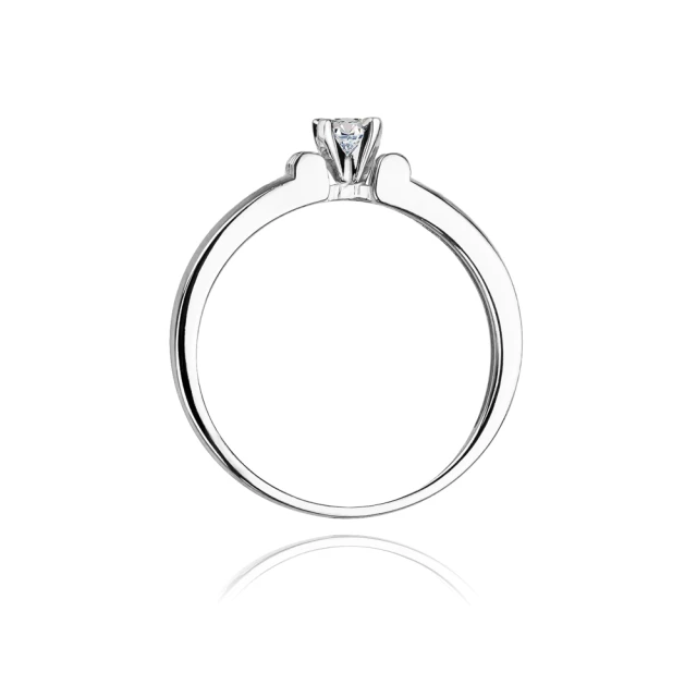 Gold Diamant Ring WeißGold EW-81 0.15ct