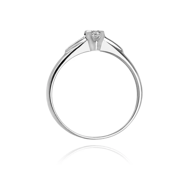 Gold Diamant Ring WeißGold EW-88 0.04ct