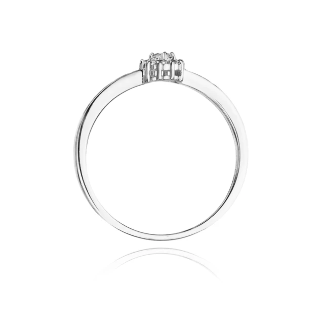 Gold Diamant Ring WeißGold EW-91 0.09ct