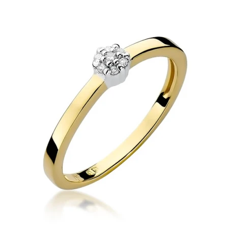 Złoty pierścionek z diamentem EY-100 0,04ct