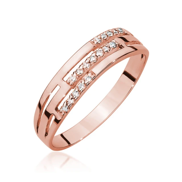 copy of Gold Ring 585 mit Diamant Diamant Diamant 0.10ct