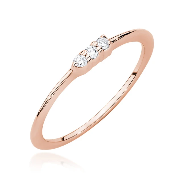 copy of Gold Ring 585 mit Diamant Diamant Diamant 0.10ct