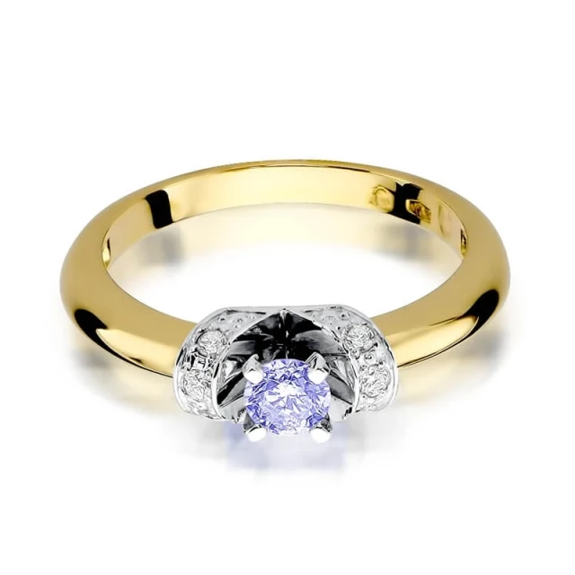 Gold Ring 585 mit Diamant Tansanit 0,50ct