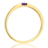 Pierścionek obrączka fioletowe oczko P1.114f | ERgold