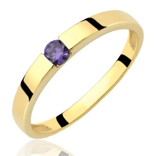 Gold Ring Purple Stone Ehering P1.114f | ergold