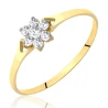 Goldener Ring schöne Blume P3.1292 | ergold