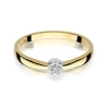 Złoty Pierścionek 585 z diamentem brylant 0,04ct