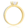 Zaręczynowy pierścionek z cyrkonią złoto 585 P3.1552P | ERgold