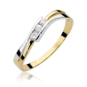 Złoty pierścionek z diamentem EY-159 0,12ct