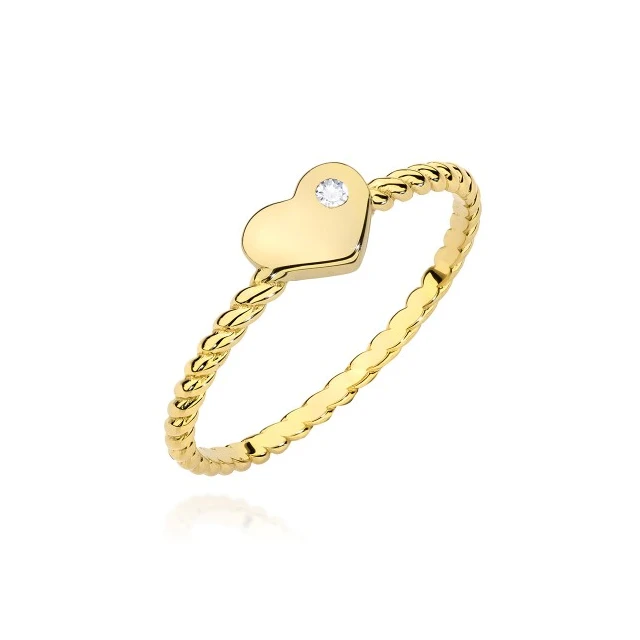 copy of Gold Ring 585 mit Diamant Diamant Diamant 0.10ct