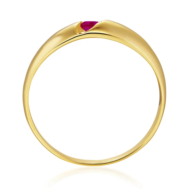 Goldring mit Stein perfekt für ein Geschenk