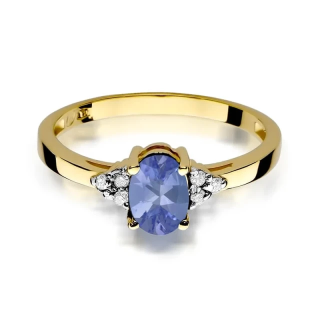 Gold Ring 585 mit Diamant Tansanit 0,70ct