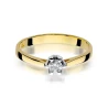 Złoty Pierścionek 585 z diamentem brylant 0,12ct