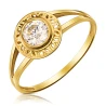 Goldring mit Strasssteinen SQUARE P2.1296 | ergold