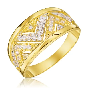 Goldring WHITE STONES 585 | ergold