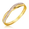 Goldener Zirkonia Herzring P1.965 | ergold