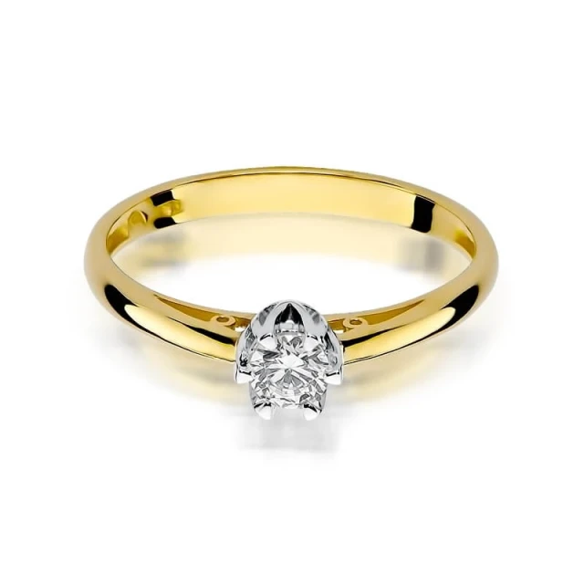 Gold Ring 585 mit Diamant Diamant Diamant 0.15ct