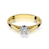Złoty Pierścionek 585 z diamentem brylant 0,15ct