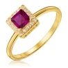 Goldring mit Strasssteinen SQUARE P2.1296 | ergold