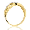 Gold verschachtelter Ring Zircon P2.883 | ergold