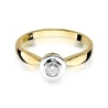 Złoty pierścionek z diamentem EY-294 0,20ct