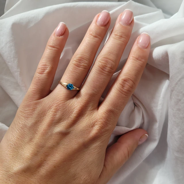 copy of Gold Ring Zirkonie nur ein Smaragd