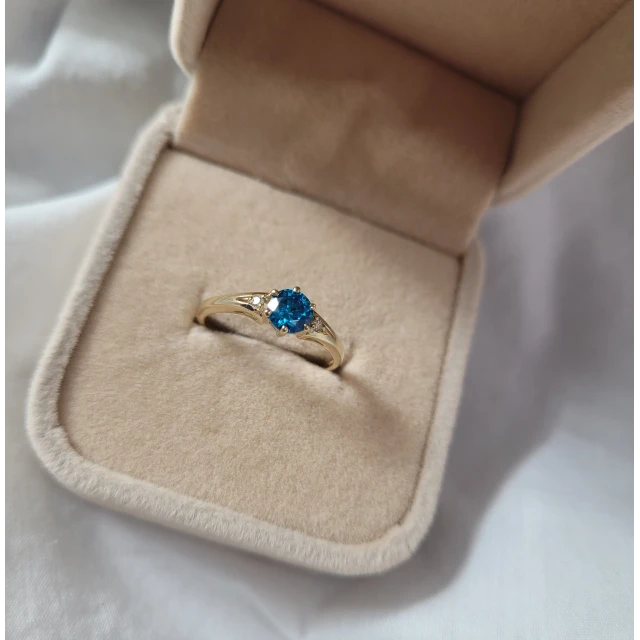 copy of Gold Ring Zirkonie nur ein Smaragd