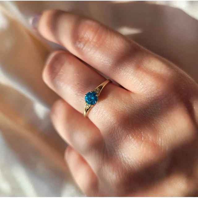 copy of Gold Ring Zirkonie nur ein Smaragd