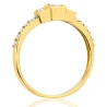 Gold Ring Zirconie Nur ein Smaragd | ergold