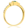 Gold Ring Zirconie Nur ein Smaragd | ergold