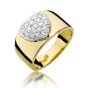 Złoty Pierścionek 585 z diamentem brylant 0,26ct