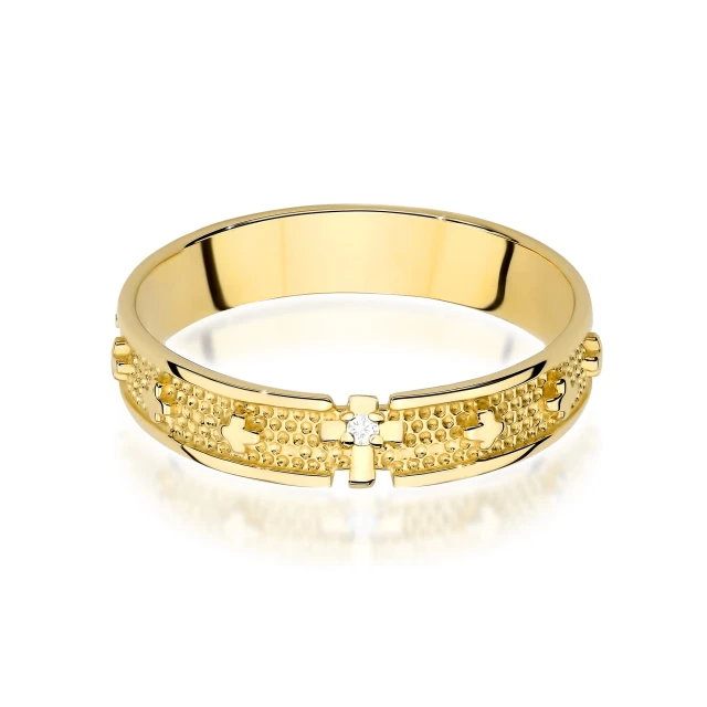 copy of Gold Ring 585 mit Diamant Diamant Diamant 0.10ct