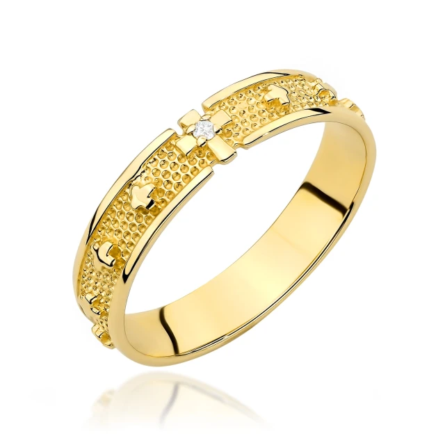 copy of Gold Ring 585 mit Diamant Diamant Diamant 0.10ct