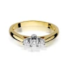 Złoty Pierścionek 585 z diamentem brylant 0,22ct