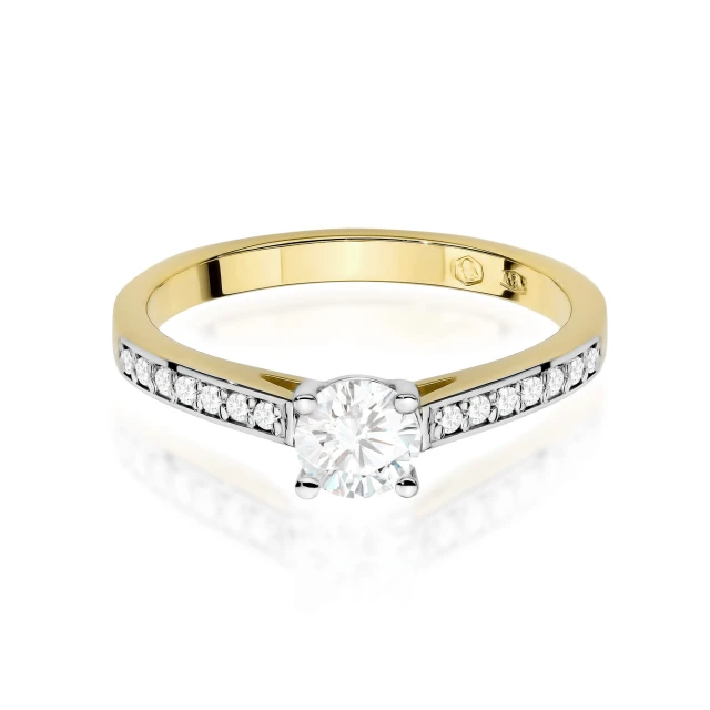 copy of Gold Ring 585 mit Diamant Diamant Diamant 0.10ct