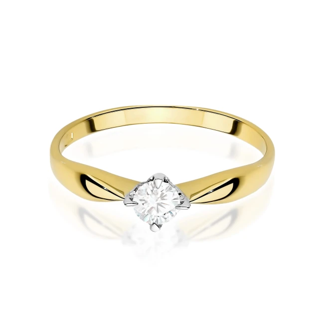 copy of Gold Ring 585 mit Diamant Diamant Diamant 0.10ct