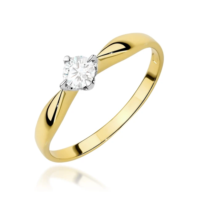 copy of Gold Ring 585 mit Diamant Diamant Diamant 0.10ct