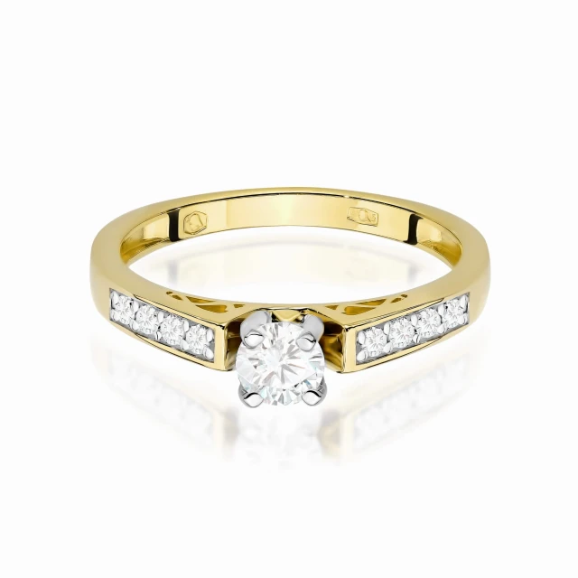 copy of Gold Ring 585 mit Diamant Diamant Diamant 0.10ct