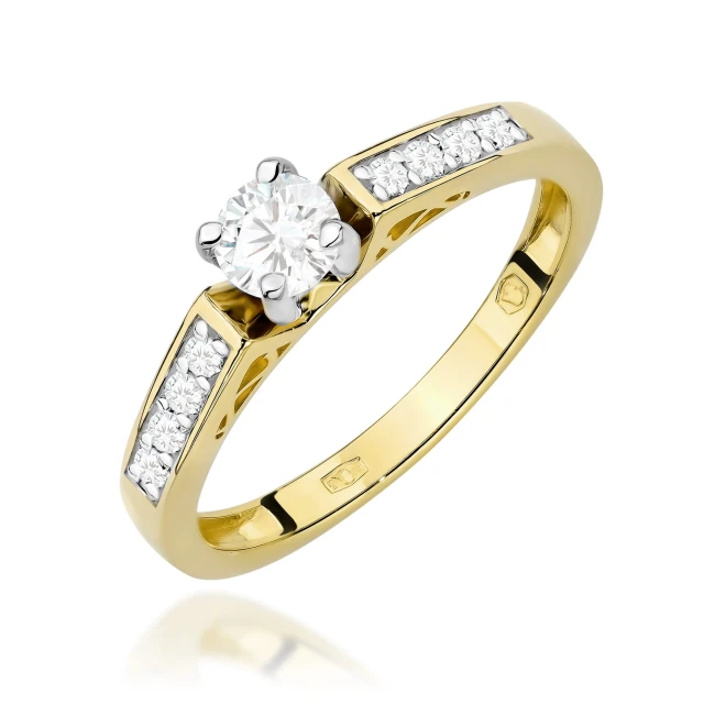 copy of Gold Ring 585 mit Diamant Diamant Diamant 0.10ct