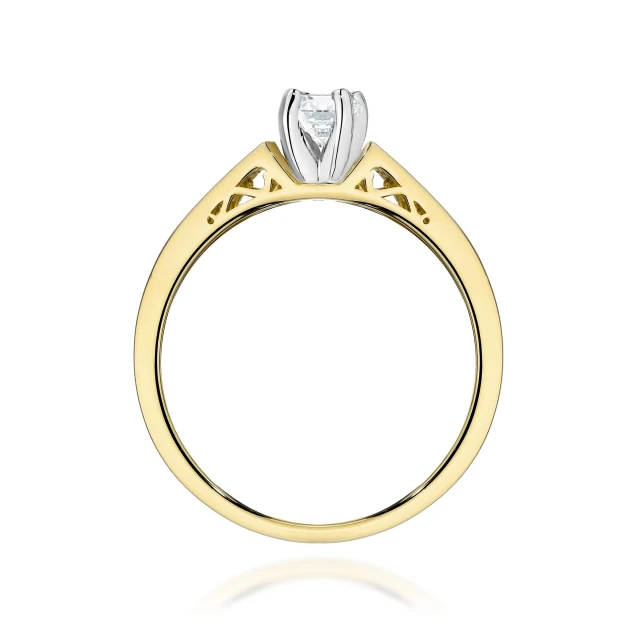 copy of Gold Ring 585 mit Diamant Diamant Diamant 0.10ct