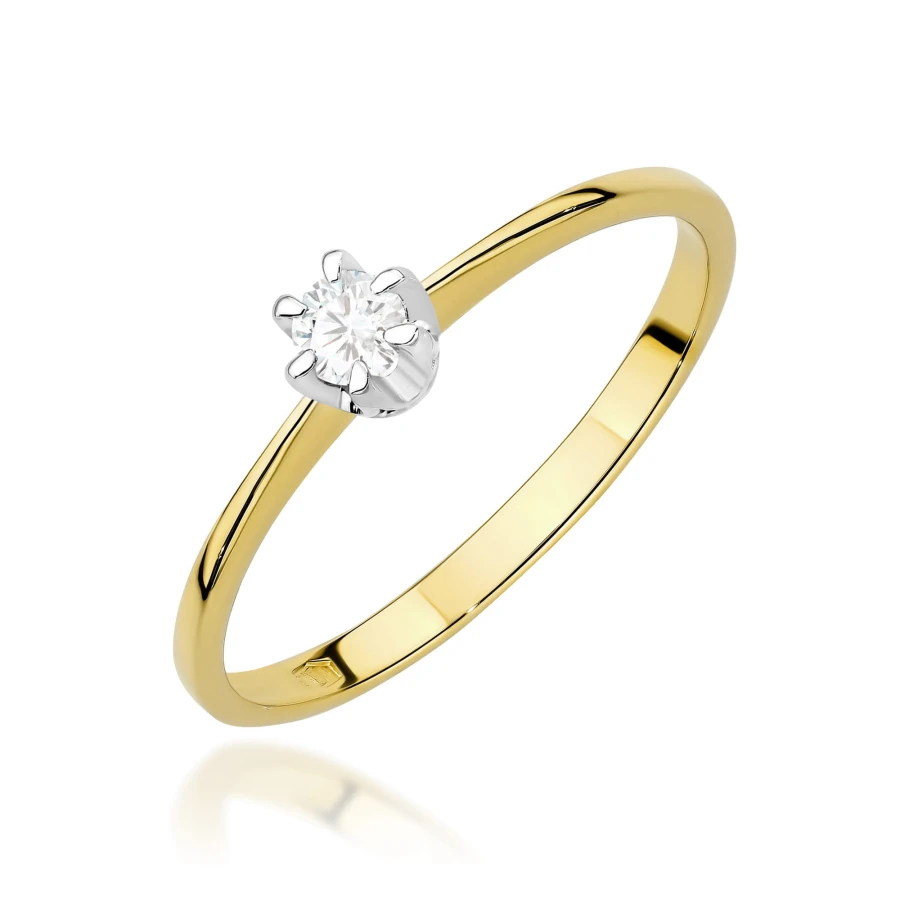 Gold Diamant Ring EY-45 0.10ct | ergold