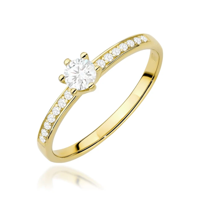 copy of Gold Ring 585 mit Diamant Diamant Diamant 0.10ct