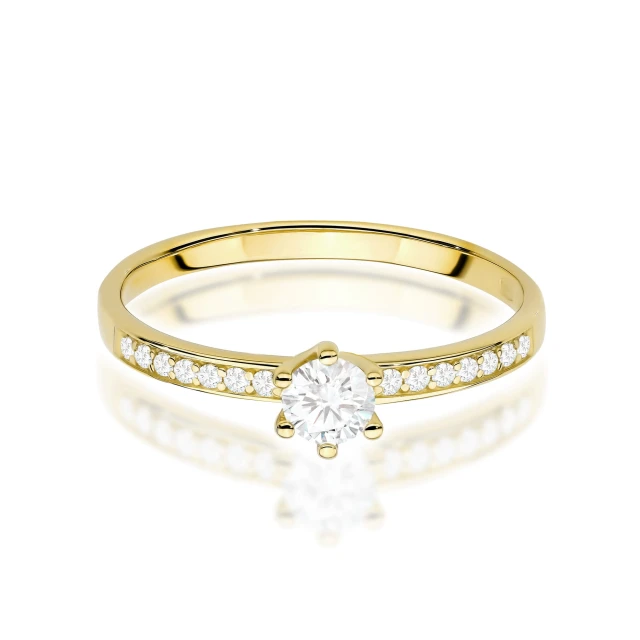 copy of Gold Ring 585 mit Diamant Diamant Diamant 0.10ct