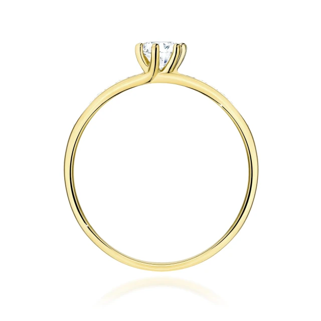 copy of Gold Ring 585 mit Diamant Diamant Diamant 0.10ct