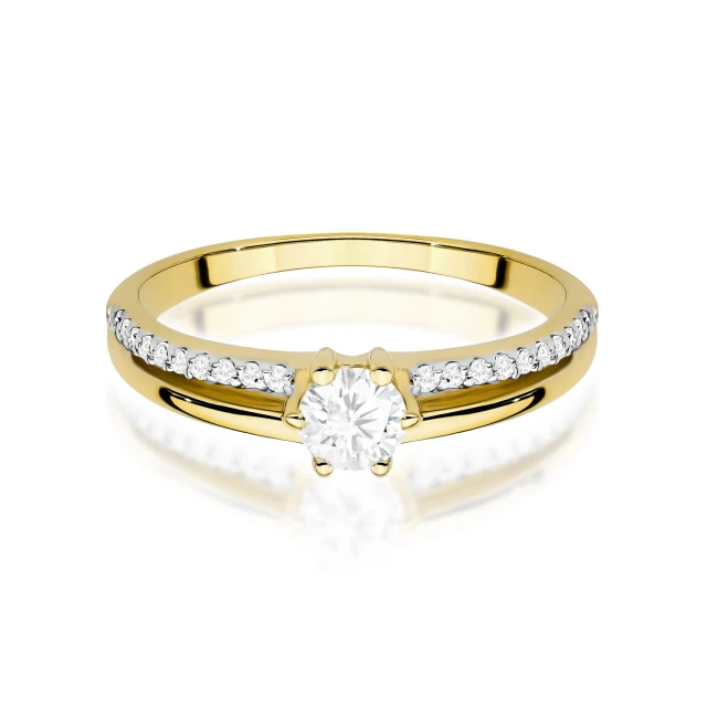 copy of Gold Ring 585 mit Diamant Diamant Diamant 0.10ct