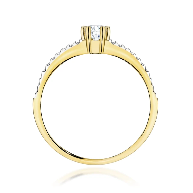 copy of Gold Ring 585 mit Diamant Diamant Diamant 0.10ct